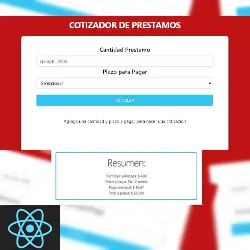 Luis Bazaldua - aplicacion de desarrrollada en react, cotizador de seguros react